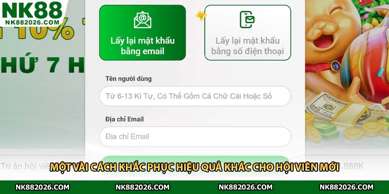Một vài cách khắc phục hiệu quả khác cho hội viên mới